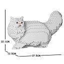 【無料ラッピングサービス有り】JEKCA ジェッカブロック ペルシャ猫 ホワイト 02S-M01 Sculptor 立体パズル 組立パズル