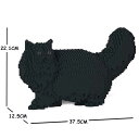 【無料ラッピングサービス有り】JEKCA ジェッカブロック ペルシャ猫 ブラック 02S-M04 ネコ 猫 Sculptor 立体パズル 組立パズル