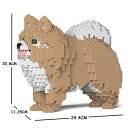 【無料ラッピングサービス有り】JEKCA ジェッカブロック ポメラニアン ベージュ白 02S-M01 Sculptor 立体パズル 組立パズル