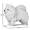 【無料ラッピングサービス有り】JEKCA ジェッカブロック ポメラニアン 白 02S-M02 Sculptor 立体パズル 組立パズル
