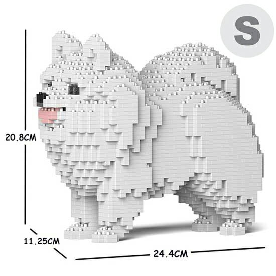 【無料ラッピングサービス有り】JEKCA ジェッカブロック ポメラニアン 白 02S-M02 Sculptor 立体パズル..