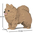 【無料ラッピングサービス有り】JEKCA ジェッカブロック ポメラニアン ベージュ 02S-M04 Sculptor 立体パズル 組立パズル