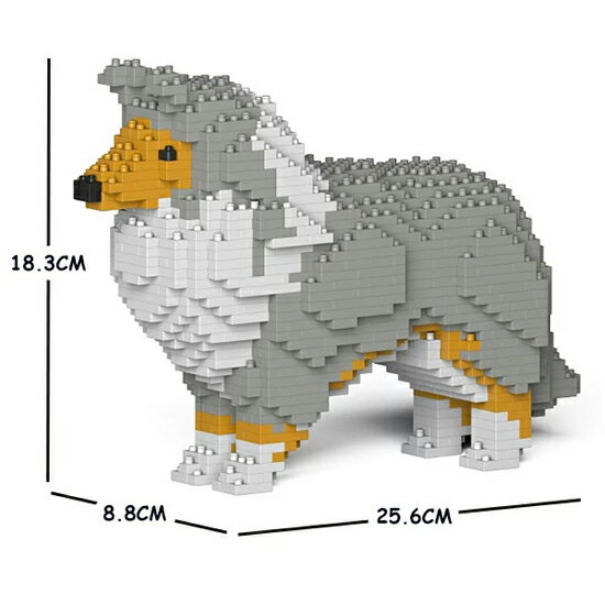 【無料ラッピングサービス有り】JEKCA ジェッカブロック シェットランドシープドッグ グレー 01S-M01 S..