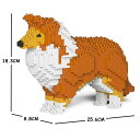 【無料ラッピングサービス有り】JEKCA ジェッカブロック シェットランドシープドッグ 茶 01S-S13 Sculptor 立体パズル 組立パズル