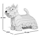 【無料ラッピングサービス有り】JEKCA ジェッカブロック スコティッシュテリア 白 01S-M02 Sculptor 立体パズル 組立パズル