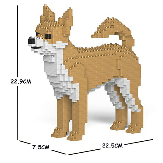 JEKCA ジェッカブロック チワワ 茶 01S-M01 Sculptor 立体パズル 組立パズル