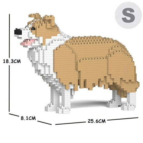 【無料ラッピングサービス有り】JEKCA ジェッカブロック ボーダーコリー ベージュ 01S-M03 Sculptor 立..