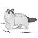 【無料ラッピングサービス有り】JEKCA ジェッカブロック ラグドール 02S-M02 ネコ 猫 Sculptor 立体パズル 組立パズル