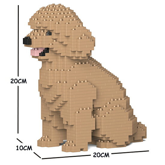 【無料ラッピングサービス有り】JEKCA ジェッカブロック トイプードル 薄茶 03S-M03 Sculptor 立体パズル 組立パズル