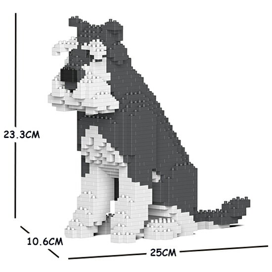 【無料ラッピングサービス有り】JEKCA ジェッカブロック スタンダードシュナウザー グレー白 04S-M01 S..