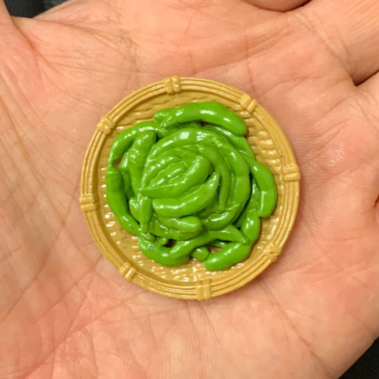 ミニチュア 食品サンプル 枝豆（えだまめ）miniature GOHAN