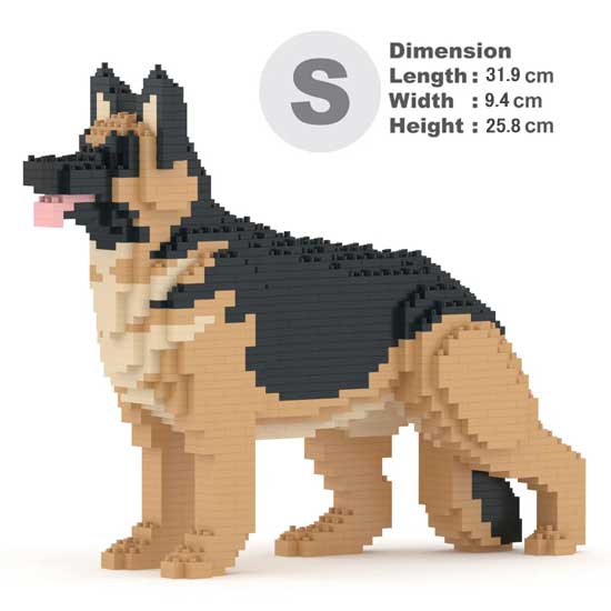 【無料ラッピングサービス有り】JEKCA ジェッカブロック ジャーマンシェパードドッグ 02S Sculptor 立..