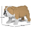 JEKCA ジェッカブロック イングリッシュブルドッグ ベージュ 01C-M03 Craftsman 立体パズル 組立パズル