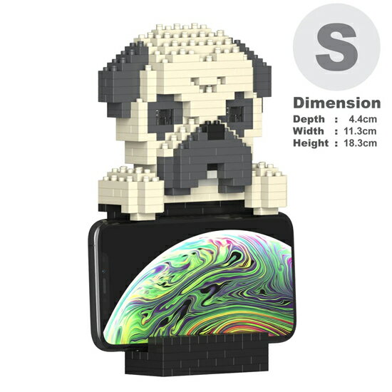 Other - JEKCA ジェッカブロック パグ スマートフォンスタンド スマホ 01S Sculptor 立体パズル 組立パズル