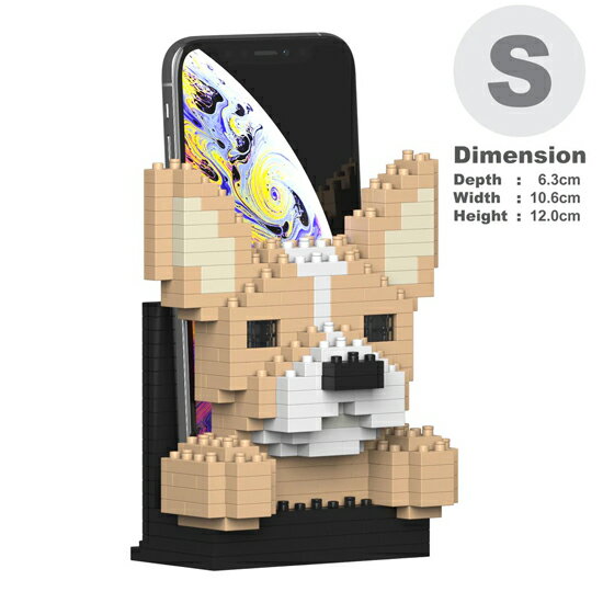 乐天商城 - JEKCA ジェッカブロック チワワ スマートフォンスタンド スマホ 01S Sculptor 立体パズル 組立パズル