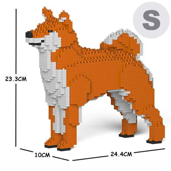 JEKCA ジェッカブロック 柴犬 茶 01S-M01 Sculptor 立体パズル 組立パズル