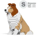 【無料ラッピングサービス有り】JEKCA ジェッカブロック シェットランドシープドッグ 茶ベージュ 03S-M01 Sculptor 立体パズル 組立パズル
