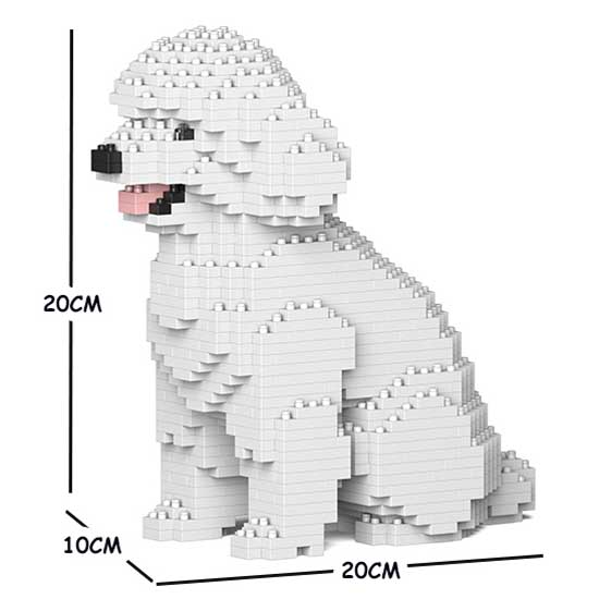 【無料ラッピングサービス有り】JEKCA ジェッカブロック トイプードル ホワイト 03S-M01 Sculptor 立体..
