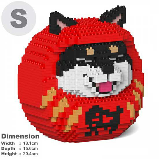 【無料ラッピングサービス有り】JEKCA ジェッカブロック 柴犬だるま 01S-M03 Sculptor 立体パズル 組立..