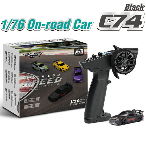 TURBO RACING ܥ졼C74 ֥å ɥ 饸 ߥ˥RC 1/76