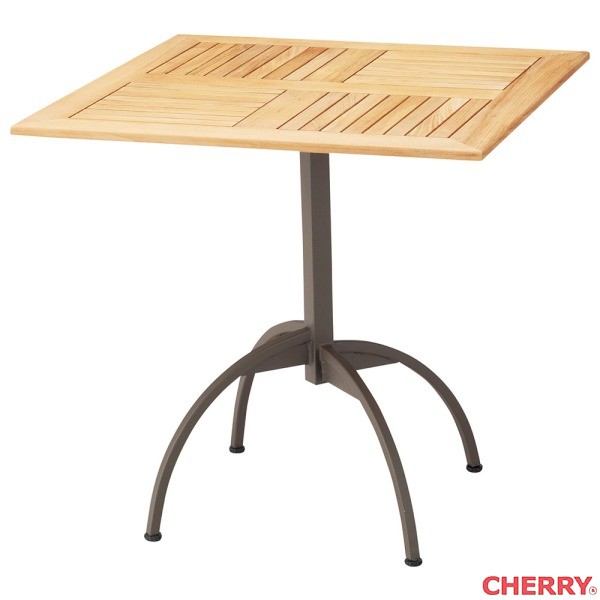 【法人様限定】カフェテーブル W750 D750 H715 天然木 カフェテーブル55号 cherry 桜屋工業 角テーブル..