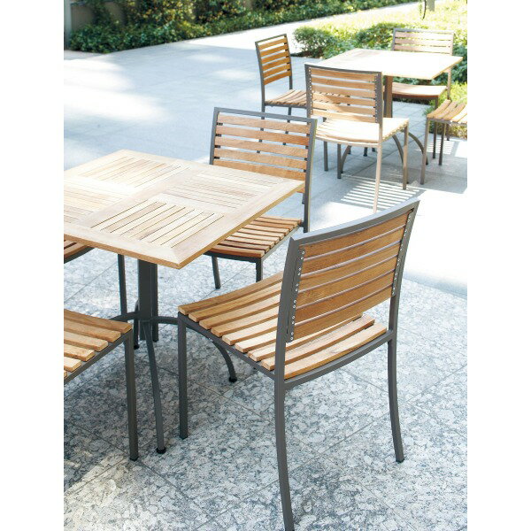 【法人様限定】カフェテーブル W750 D750 H715 天然木 カフェテーブル55号 cherry 桜屋工業 角テーブル テーブル 机 ガーデン Garden エントランス ロビー カフェ 喫茶店 バル レストラン 業務用 [2]