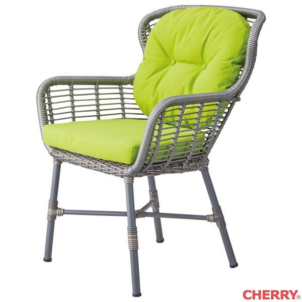 Personal Chairs - 【法人様限定】ガーデンチェア カロン 屋外対応別張品 cherry 桜屋工業 肘掛け付 チェア 椅子 いす ガーデン Garden エントランス ロビー カフェ 喫茶店 バル レストラン 業務用