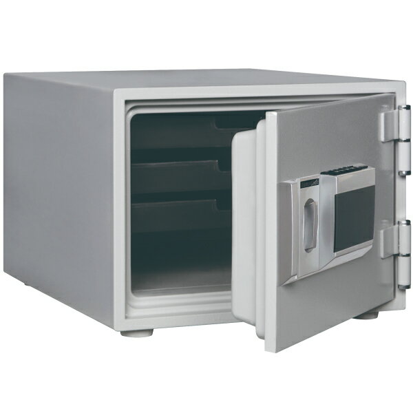 【送料無料】耐火金庫 耐火30分 プッシュ式 キーレスタイプ 40kg 幅412×奥行518×高330mm DH30-S B4サイズ用紙収納タイプ ライトグレー 金庫 家庭用 業務用 軒先渡し 防災 防犯 マイナンバー 保管庫 貴重品保管 シンプル SAFE