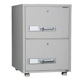 業務用　シリンダー錠　耐火キャビネット　高さ823×幅530×奥行き680　［ダイヤセーフ］　DSF680-2K　車上渡し