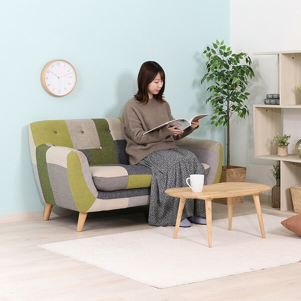 【法人様限定】 ソファ パッチワーク ラビスタ 34093 ソファ W1340 D750 H730 ロビーソファ ソファー ローソファ 2人用休憩室 応接室 エントランス リフレッシュソファ デザインソファ おしゃれ モダン オフィス家具 不二貿易 Fuji Boeki