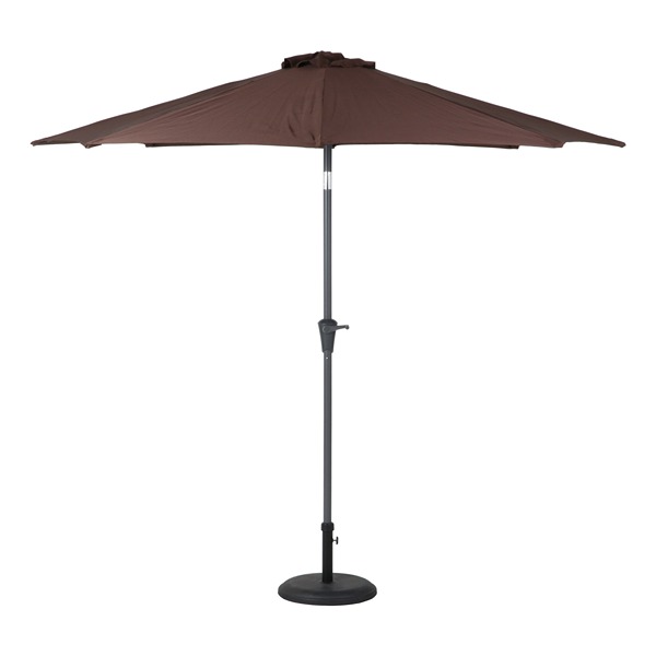 アルミパラソル 270cm ブラウン W2440×D2440×H2340 パラソル おしゃれ かっこいい ガーデン エクステリア 室内ガーデン アウトドアEXPO 不二貿易 インテリア家具 【法人様限定】