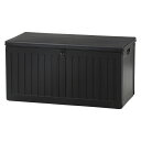 収納BOXベンチ(38357) 270L ブラック W1090×D515×H550 ベンチ ガーデンチェア チェア イス 収納付きスツール おしゃれ かっこいい...