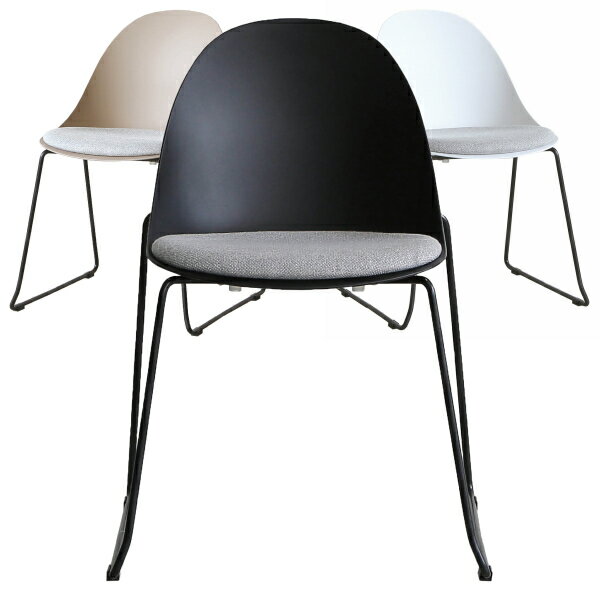 EGG B CHIR 樹脂タイプ 座クッション オフィスチェア ミーティングチェア 会議チェア 事務椅子 おしゃ..