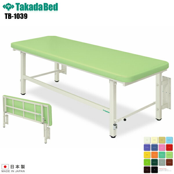 【日本製】【送料無料】 はねあげベッド 無孔タイプ [TB-1039][高田ベッド製作所] 介護ベッド 診察台 ベッド マッサージ台 マッサージベッド 病院 クリニック 医療 介護 診察 診察室 施術 施術ベッド 軒先渡し