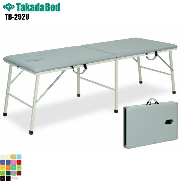 【日本製】【送料無料】 有孔トライ [TB-252U][高田ベッド製作所] 介護ベッド ポータブルベッド 診察台 ベッド マッサージ台 マッサージベッド 病院 クリニック 医療 介護 診察 診察室 施術 施術ベッド 持ち運び 軒先渡し