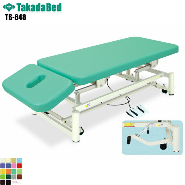 【日本製】【送料無料】 あかり-GSキャリー [TB-848][高田ベッド製作所] 診察ベッド 昇降 診察台 ベッド マッサージ台 マッサージベッド 病院 クリニック 医療 介護 診察 診察室 施術 施術ベッド 昇降ベッド 電動ベッド 電動昇降 軒先渡し