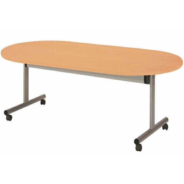 【法人限定】スタック 会議テーブル 楕円型 幅1800×奥行900×高さ700mm ソフトエッジ スタックテーブル ..