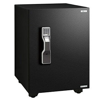 　※この商品は重量の為車上渡しとなり、荷降ろしは別途搬入費となります。 　※搬入費見積をご希望される場合は、ご注文時"搬入希望"をお選び下さい。 　　 受注メールにて搬入費をご案内致します。 　■　マルチロックシステム 　　　　スタイリシュなデザインで指紋照合式、テンキー式をワンボディに収めた 　　　　マルチロックシステムタイプです。 　　　　管理者モードや個別の登録・抹消などの複雑な操作をなくし、どなたでも利用できるよう 　　　　シンプルな操作性を重視したシステムとしました。 　　　　※テンキー式と指紋照合式を組み合わせた二重ロックのご利用はできません。 　■　テンキー式 　　　　1種類の暗証番号を設定／ 　　　　1〜10桁までの暗証番号を自由に設定、変更できます。 　　　　指紋照合式で登録・解錠が困難な場合や、万一指をケガした場合でもご利用できます。 　　　　タイムロック機能／ 　　　　「暗証番号探り」による解錠防止のため、誤った暗証番号を5回入力すると 　　　　約15分間はテンキー操作を受け付けません。 　■　指紋照合式 　　　　10指まで登録可能／ 　　　　指紋認証には、コンパクトな指紋リーダーで多くの指紋情報を読み込める 　　　　「スライド式」を採用しています。人数や指の種類を問わず、10指までの登録が可能です。 　　　　簡単操作を音と光で確認できる／ 　　　　指紋リーダーはブルーLED、テンキーはバックライトで 　　　　数字が点灯し、音と光で操作のタイミングをお知らせいたします。　暗い場所でも操作の 　　　　目安となります。 　　　　モータードライブ／ 　　　　モータードライブ方式の採用により、ロックシステムの信号でカンヌキが自動で出入りします。 　　　　鍵を回したり、ハンドルを動かす必要がありません。 　　　　電源コンセントが不要の乾電池式／ 　　　　配線やコンセントの有無を気にせず設置できる乾電池式です。 　　　　電池残量が一定以下になるとモータードライブが駆動しなくなり“音”で交換時期をお知らせします。 　　　　※　アルカリ式単3形乾電池4本使用。電池寿命は約1年間（1日3回の解錠を想定） 　■　大切な物は、引出しに鍵をかけて収納可能です。 　■　棚板位置は、3段設定です。 外寸 幅457 × 奥行565 × 高さ663mm 内寸 幅327 × 奥行336 × 高さ472mm 内容積 51リットル 質量 110kg カラー 本体　：　レーザーブラック　　カラーパネル部　：　ブラック 耐火試験 一般紙用1時間耐火性能試験合格　※　 付属品 鍵付引出し　：　1　　棚板　：　1 引出し内寸　：　幅297×奥行260×高さ77mm 製造メーカー 株式会社エーコー −　寸法図　− 　　　 　■　メーカー直送商品の為、代引での出荷手配は対応出来ません。　　　　　■　お届け商品は,、車上渡しとなります。　重量物でありますので、お取り扱いには,　　　 十分ご注意頂けますようお願いいたします。（約1週間でのお届けとなります。）　■　日曜日／祝日のお届けは対応出来ません。　■　開梱・据付をご希望される場合は、別途開梱・据付料金が必要となります。　　　 詳しくはお問合せ下さい。（車上渡しの場合は、送料無料です。）　　　 お問合せ　　　　 商品名　型番／お届け先／建物（マンション・一戸建）／階数　　　 エレベータの有無／通路幅、材質（階段の場合）　■　商品の性質上、お客様都合によるご返品は、お受けする事が出来ません。　　　 予めご了承の程宜しくお願い申し上げます。　※　JIS（日本工業規格）の耐火性能試験に基づく標準加熱試験に合格　　　試験内容 　　　1,　金庫を炉内に入れ、JISが定める標準温度曲線に従って規定時間加熱を行う。 　　　2,　加熱終了後、炉内で自然放熱し、金庫内温度の低下が明らかに認められるまで測定を行う。 　　　合格基準　　　　金庫内の最高温度177℃以下である。　　　金庫内の壁全体に貼った新聞紙が変色・劣化など著しく無く判読が可能である。　　　耐火のメカニズム　　　火災時に外部温度が上昇すると耐火材に含まれている水分が気化し、この気化熱で金庫内の　　　温度を下げます。　また、蒸気化した水分は、扉の隙間から庫外に噴出し炎の進入を防ぐ役割を　　　しています。　　　（耐火性能の有効耐用年数は20年です。）　
