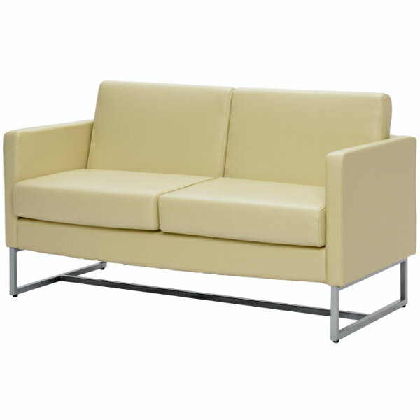 ループ脚ソファ 2人掛け ホワイト GZLPSF-2WH アールエフヤマカワ RFyamakawa 応接セット 応接用 ソファ 応接ソファ 応接用ソファ 応接室 社長室 役員室 2人用 2人掛け オフィス家具