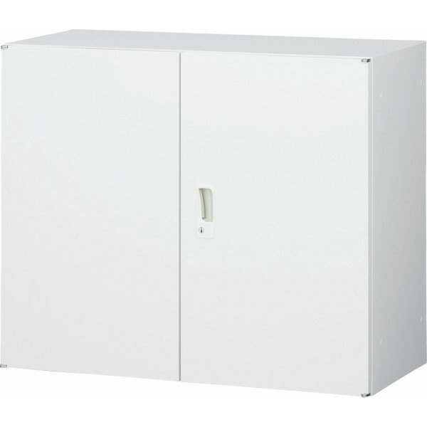 両開き 書庫 生興 上置用 スチール W880×D400×H730(mm) 棚板1枚付き キャビネット オフィス収納 書類収..