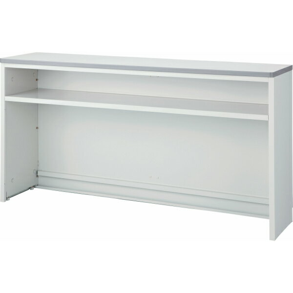 ハイカウンター ホワイト ペールアンダー W1800×D454×H950(mm) 棚付き キャビネット オフィス収納 書類収納 ファイル収納 車上渡し NSH-18TWW NSH-18TPW オフィス家具 事務 会社 学校 銀行 保険 生興 SEIKO FAMILY 【日本製】