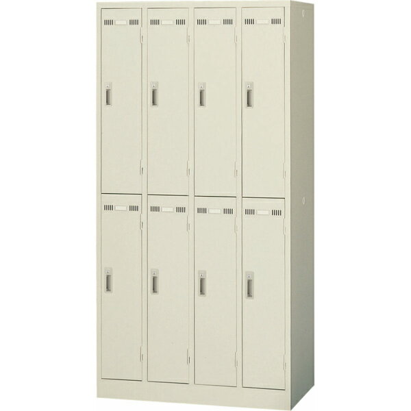 スタンダードロッカー 8人用タイプ シリンダー錠 SLK-8 更衣室 会社 学校 施設 塾 美容室 病院 ロッカー 更衣ロッカー プール 事務 ジム ニューグレー 生興 SEIKO 【日本製】