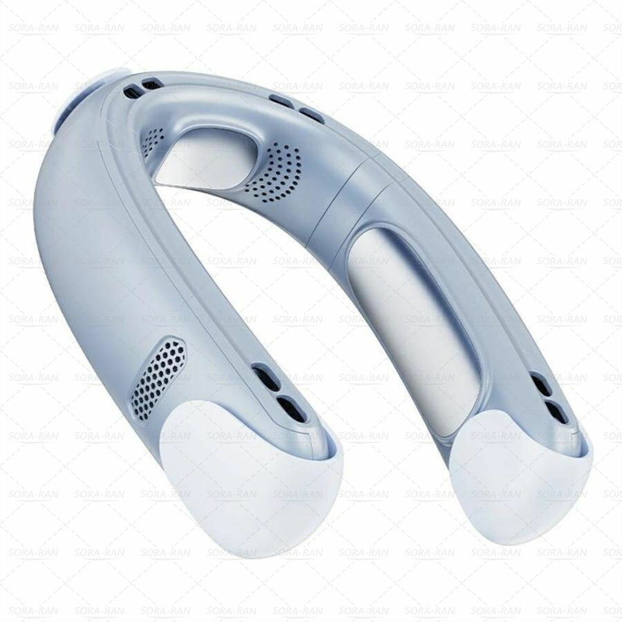 首掛け扇風機 ネッククーラー 冷却プレート 羽なし 温度・風力3段階調整 360°送風 1秒急速冷却 軽量 静音 携帯 扇風機 暑さ対策 クール ひんやり おしゃれ 子供用 首かけ 小型 ポータブルファン 熱中症対策 人気 ネックファン ハンズフリー