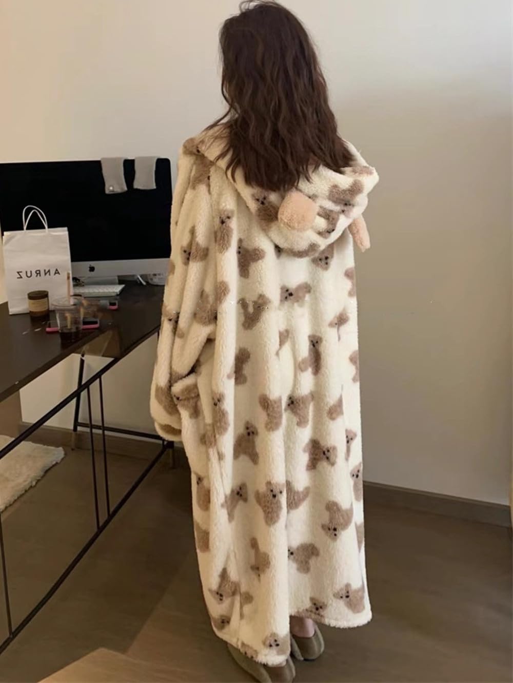 [XXL]着る毛布 ルームウェア レディース もこもこ 着るブランケット 部屋着ロング...