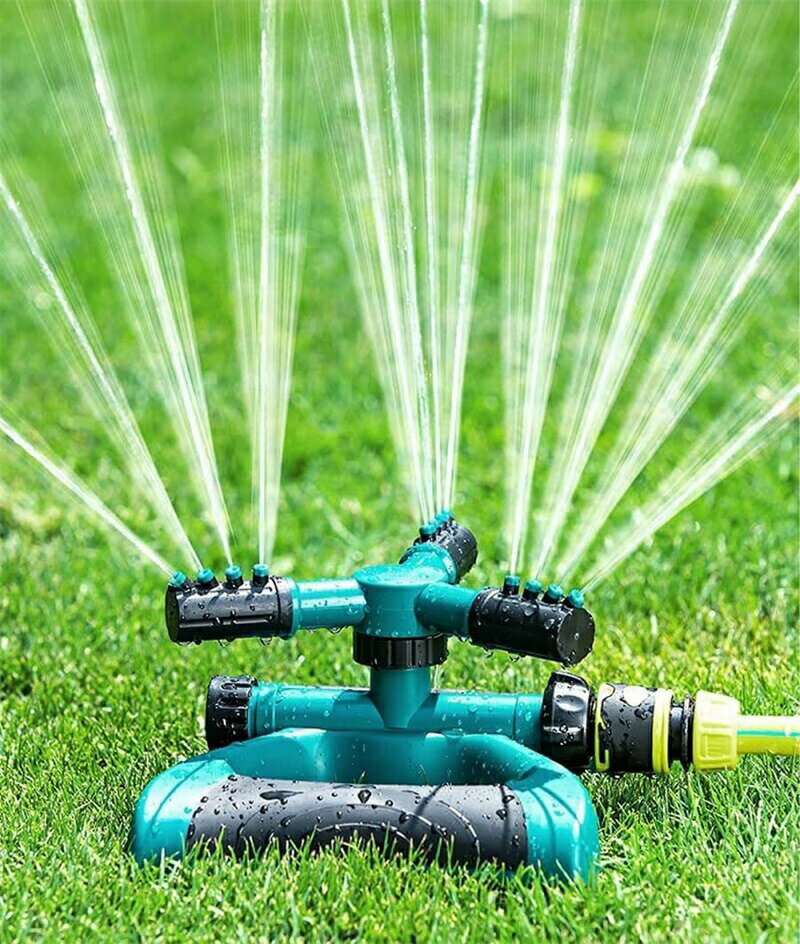 園芸用スプリンクラー 回転式スプリンクラー ミストシャワー 芝生 散水機 360度 3方向 調整可能な角度15-45° 広範囲 芝生 芝管理 花壇 家庭菜園 水やり 円形散水 ガーデン ガーデニング 便利グッズ 散水グッズ 園芸 カンタン設置 カンタン操作 頑丈 家庭 庭園 道路 農業