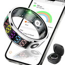 【2025新登場】スマートリング 活動量計 スマート指輪 最大7日間持続 多種類運動モード 5ATM防水 カメラ制御 歩数計 カロリー 運動距離 小型 超軽量 ...
