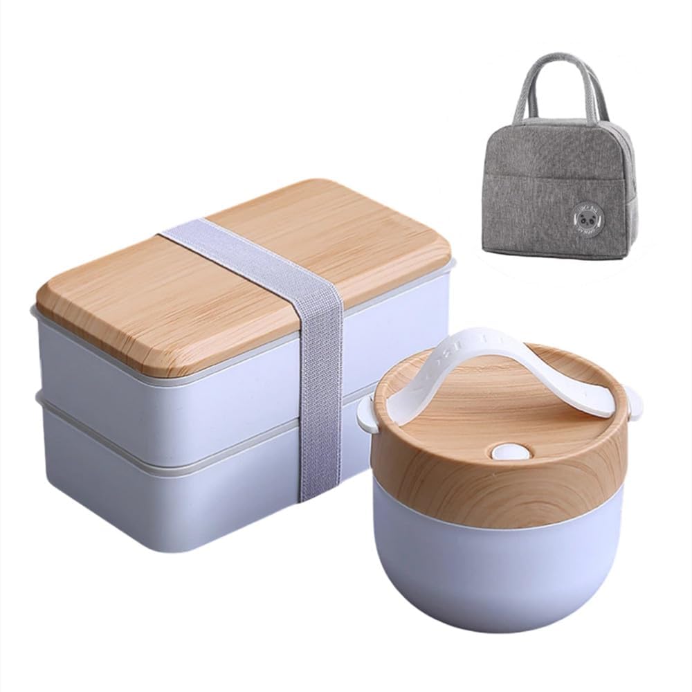 弁当箱 大容量 二段 お弁当箱 スープボウル 漏れ防止 おしゃれ 軽量 レンジ 学生 女性 男性 高校生 通学 運動会 ピクニック 可愛い 軽量 実用的で便利 ...