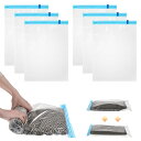 【6個】旅行用圧縮バッグ 省スペース真空ストレージバッグ 35x50cm 密封シュートパッキングバッグ 荷物/スーツケース/バックパック/旅行の必需品用 収納 防水性 使いやすい 衣類 寝具 引っ越し 持ち運び簡単 プレゼント ギフト 贈り物 送料無料