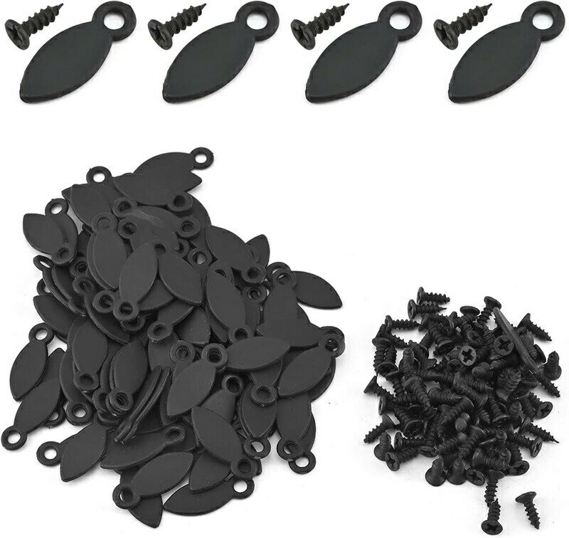 【150個セット】鉄トンボ 額縁用 フォトフレーム バックプレート バックル フォトフレームアクセサリー 額縁ターンボタン ネジ 額縁用バッククリップ 取り付け...