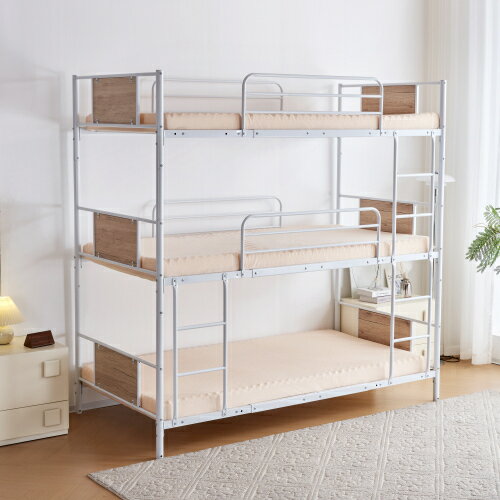 【即納】三段ベッド パイプベッド